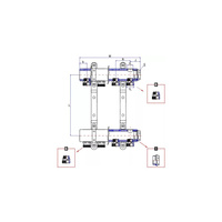 Rozdzielacz ogrzewania RUMET EKO45B 6 obwodowy