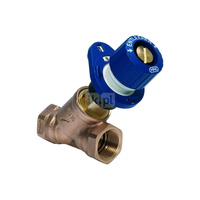 Zawór z nastawą Kombi 3-Plus niebieski, powrót, 3/8", gw. wewn.