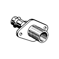 Przepust ścienny Sanpress 90' VIEGA 2232.3 Jednoczęściowy, brąz / brąz, 15 mm, 1/2'' (mz x gwm), 30 mm, (głębokość: 26 mm) z uszczelką