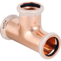 Trójnik GEBERIT Mapress Kupfer FKM równoprzelotowy Cu 42 mm MZ