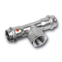 Trójnik SANHA NiroTherm Press stal nierdzewna 42 mm x 3/4'' x 42mm (zw x GW x zw)