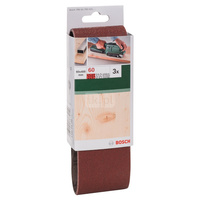 3-częściowy zestaw taśm szlifierskich do szlifierek taśmowych, wersja czerwona K = 60