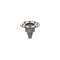 Korpus wpustu Practicus DN 50, odpł. pion., z kołnierzem dociskowym