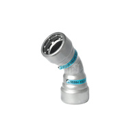 Łuk 45' SANHA Heavy Steel Press, stal (Cynk/nikiel), 1'' (zw x zw)