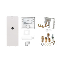 Pakiet - Kocioł gazowy dwufunkcyjny BOSCH TERMOTECHNIKA CONDENS GC5300iWM 24/120 kondensacyjny stojący 25,4kW + Czujnik temperatury zewnętrznej + Regulator CW400 + Zestaw powietrzno-spalinowy szachtowy 2581 + Zasobnik c.w.u wbududowany wężownicowy 111 l