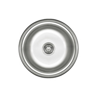 Deante Twist Zlewozmywak 1-komorowy okrągły bez ociekacza - satyna