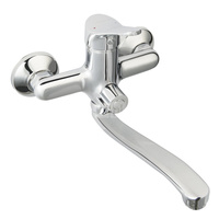 Bateria wannowo-umywalkowa ścienna FERRO STILLO, chrom, z przyłączem natrysku