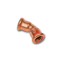 Łuk 45' SANHA Press Solar, Cu, 18 mm (zw x zw)