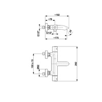 Bateria wannowa KFA Armatura MOZA, kolor czarny