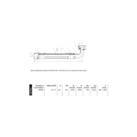 Wąż przyłączeniowy elastyczny PERFEXIM PHA-9156 DN 25, gw x gz, 1'' x 1'', długość 1200 mm