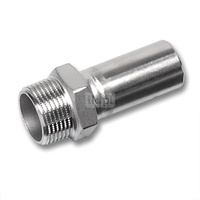 Nypel SANHA NiroSan Press, stal nierdzewna, 18 mm x 3/4'' (zz x GZ)