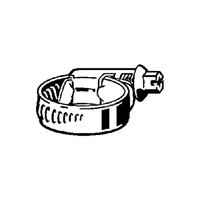 Opaska zaciskowa ślimakowa do węży VIGA 1852, stal ocynk, d:12-22, śr. węż. 1/2"