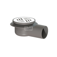 Wpust tarasowy, DN70, odpł.boczny, z założonym rusztem