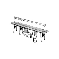 Odwodnienie prysznicowe 300 - 1200 stal chromoniklowa / błyszczący