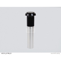 Pionowe wyprowadzenie dachowe fi 150, długość 1000 mm, czarne