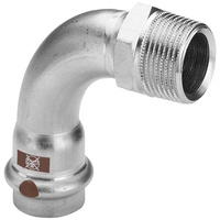 Łuk 90' VIEGA 1714, stal nierdzewna / stal nierdzewna, 28 mm x 1'' (zz x gz)