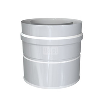 Adapter pionowy stal nierdzewna MK ŻARY PR PS AD ACV3 (malowany) fi80 x 80-125 mm do kanałów wentylacyjnych okrągłych