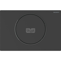 Elektryczny zestaw uruchamiający WC Geberit, Sigma10, 12cm, stal nierdz., czarny mat, easy-to-clean