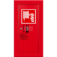 Hydrant DN52 wnękowy boczny ze zwijadłem, wąż 20m, zamek patent, RAL 3000 prawy