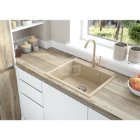 Deante Andante Zlewozmywak granitowy 1-komorowy - piaskowy