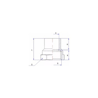 Mufa lut RUMET Mosiądz 1/2'' x 22 mm (GW)