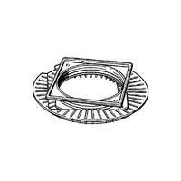 Tarcza, stal nierdzewna / błyszczący do odpływów prysznicowych VIEGA 4954.9