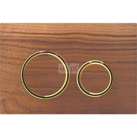 Przycisk uruchamiający Geberit Sigma21, przedni, amerykański orzech włoski, pierścienie: mosiądz