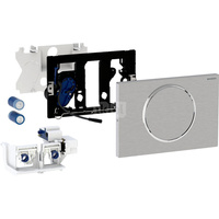 Elektroniczny zestaw uruchamiający WC Geberit, RF, zasilanie bateryjne, Sigma10, 12cm, stal nierdz.