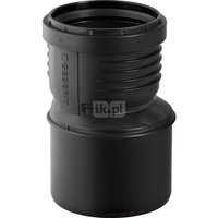 Zwężka GEBERIT Silent-PP redukcja, PP / PP, 125 mm, DN 125 x 110 mm x DN 100 (końcówka wciskowa x mufa wciskowa), (głębokość: 14.5 mm) z uszczelką