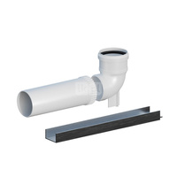 Kolano PP 87 st. skręcane DN80 z przedłużeniem L500mm na podporze