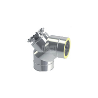 ST Kolano rewizyjne kołnierzowe DL-BGRF 90 450