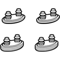 Podkładki gumowe deski, podnoszące