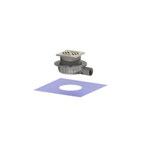 Wpust Ultraflat 79 DN 50 z nasadką z rusztem szczelinowym 