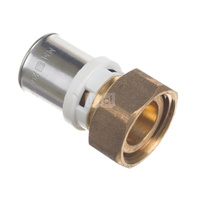 Półśrubunek prosty zaprasowywany QIK, mosiądz, 3/4'' x 26 mm (NZ x złącze zaprasowywane)