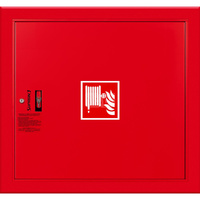 Hydrant DN25 wnękowy, wąż 30 m, zamek patent, RAL 3000