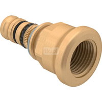 Złączka GEBERIT Mepla z gwintem wewn., mosiądz / mosiądz, 3/8'' x 16 mm (GW x końcówka wciskowa), (głębokość: 9.5 mm) z uszczelką