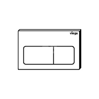 Przycisk do WC ekspozycyjny Prevista Visign for Life 5 nr wzoru 8601.19 płytka maskująca: tworzywo szt. biały alpejski klawisz: tworzywo szt. biały alpejski