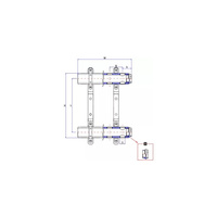 Rozdzielacz ogrzewania RUMET 71A 3 obwodowy