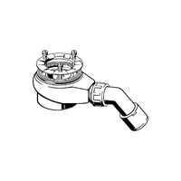 Tempoplex-odpływ jednostka funkcyjna nr wzoru 6961.1 DN: 40/50 H: 80 do płytkich brodzików z otworem odpływowym fi 90