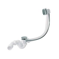 Zestaw odpływowo-przelewowy wannowy z odejściem 40/50mmz mechanizmem autom. pokrętło ABS CHROM