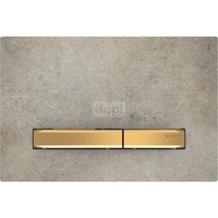 Przycisk uruchamiający Geberit Sigma50, przedni, imitacja betonu, przyciski: mosiądz