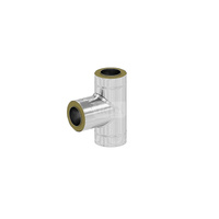 Trójnik izolowany 90' RICOM ENERGY stal nierdzewna 130 x 130 x 130