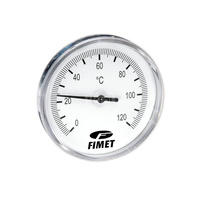 Bimetaliczny termometr z tuleją zanurzeniową G3/8 TB-40 30 0-80 st.C G3/8B /NK+G+VE