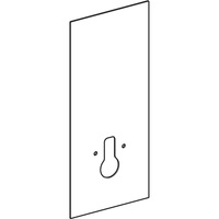 Pokrycie przednie Monolith WC 114, W 180, czarny