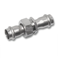 Śrubunek SANHA NiroSan Press trzyczęść., stal nierdzewna, 15 mm (zw x zw)