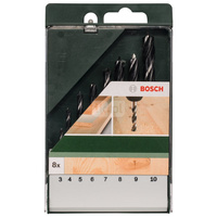 8-częściowy zestaw Wierteł spiralnych do drewna 3,0, 4,0, 5,0, 6,0, 7,0, 8,0, 9,0, 10,0 mm