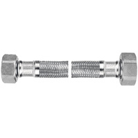 Wąż przyłączeniowy elastyczny FERRO z oplotem (stal), gw x gw, 3/4'' x 3/4'', długość 50 mm