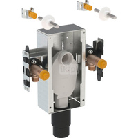 Stelaż podtynkowy do umywalki GEBERIT GIS, 239 x 248 x 70 mm, bateria: stojąca, regulacja wysokośći, wbudowany syfon