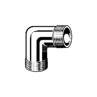 Kolano 90' VIEGA 3091 Jednoczęściowy, brąz / brąz, 3/8'' (gz x gz)