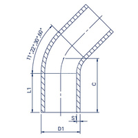 Łuk 30 st. PE100 SDR11 160x14,6